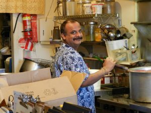 Sanjeev in kitchen