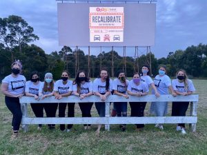 Team with masks